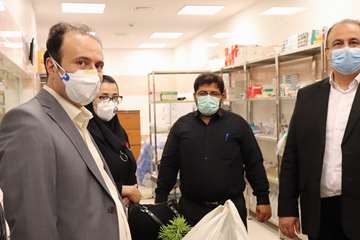 بازدید دکتر پهلوان معاون توسعه مدیریت، منابع و برنامه ریزی دانشگاه از بیمارستان جدید الاحداث مهدیشهر14000613 