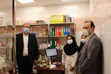 بازدید دکتر پهلوان معاون توسعه مدیریت، منابع و برنامه ریزی دانشگاه از بیمارستان جدید الاحداث مهدیشهر14000613 