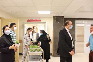بازدید دکتر پهلوان معاون توسعه مدیریت، منابع و برنامه ریزی دانشگاه از بیمارستان جدید الاحداث مهدیشهر14000613 