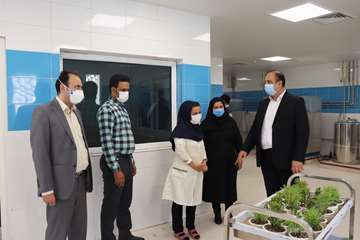 بازدید دکتر پهلوان معاون توسعه مدیریت، منابع و برنامه ریزی دانشگاه از بیمارستان جدید الاحداث مهدیشهر14000613 