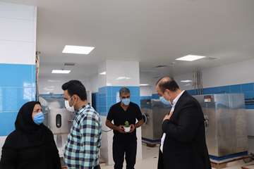 بازدید دکتر پهلوان معاون توسعه مدیریت، منابع و برنامه ریزی دانشگاه از بیمارستان جدید الاحداث مهدیشهر14000613 
