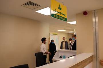 بازدید دکتر پهلوان معاون توسعه مدیریت، منابع و برنامه ریزی دانشگاه از بیمارستان جدید الاحداث مهدیشهر14000613 
