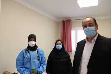 بازدید دکتر پهلوان معاون توسعه مدیریت، منابع و برنامه ریزی دانشگاه از بیمارستان جدید الاحداث مهدیشهر14000613 