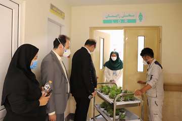 بازدید دکتر پهلوان معاون توسعه مدیریت، منابع و برنامه ریزی دانشگاه از بیمارستان جدید الاحداث مهدیشهر14000613 