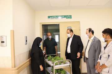 بازدید دکتر پهلوان معاون توسعه مدیریت، منابع و برنامه ریزی دانشگاه از بیمارستان جدید الاحداث مهدیشهر14000613 