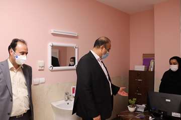 بازدید دکتر پهلوان معاون توسعه مدیریت، منابع و برنامه ریزی دانشگاه از بیمارستان جدید الاحداث مهدیشهر14000613 