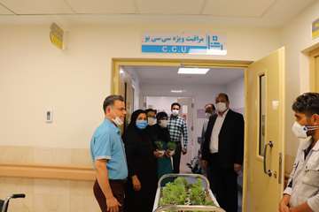بازدید دکتر پهلوان معاون توسعه مدیریت، منابع و برنامه ریزی دانشگاه از بیمارستان جدید الاحداث مهدیشهر14000613 