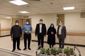بازدید دکتر پهلوان معاون توسعه مدیریت، منابع و برنامه ریزی دانشگاه از بیمارستان جدید الاحداث مهدیشهر14000613 