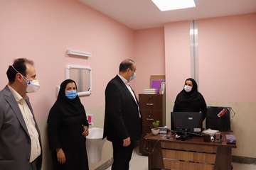 بازدید دکتر پهلوان معاون توسعه مدیریت، منابع و برنامه ریزی دانشگاه از بیمارستان جدید الاحداث مهدیشهر14000613 