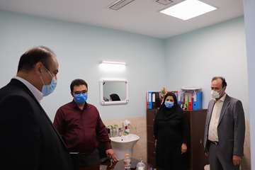 بازدید دکتر پهلوان معاون توسعه مدیریت، منابع و برنامه ریزی دانشگاه از بیمارستان جدید الاحداث مهدیشهر14000613 