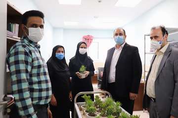 بازدید دکتر پهلوان معاون توسعه مدیریت، منابع و برنامه ریزی دانشگاه از بیمارستان جدید الاحداث مهدیشهر14000613 